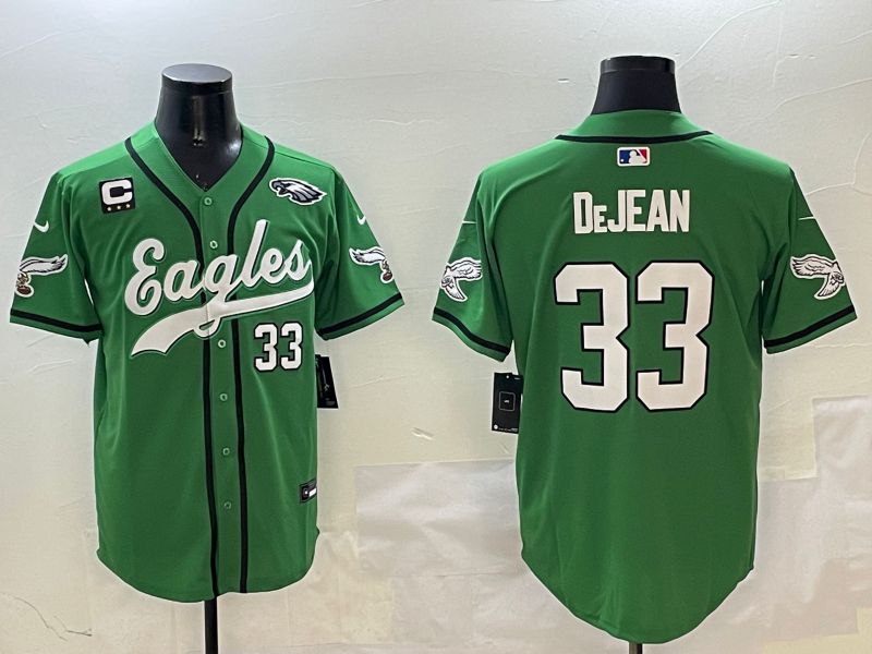Men Philadelphia Eagles #33 Dejean Green three generations Jointly Name 2025 Nike Limited NFL Jersey style 16->->NFL Jersey